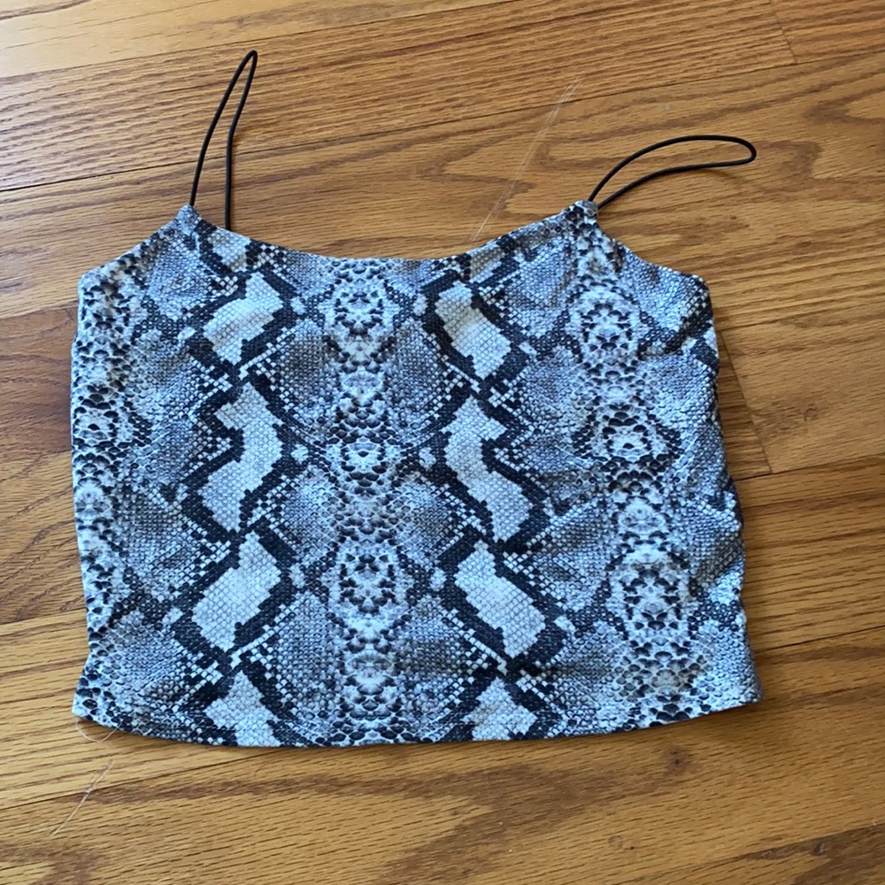 Snake skin tank top